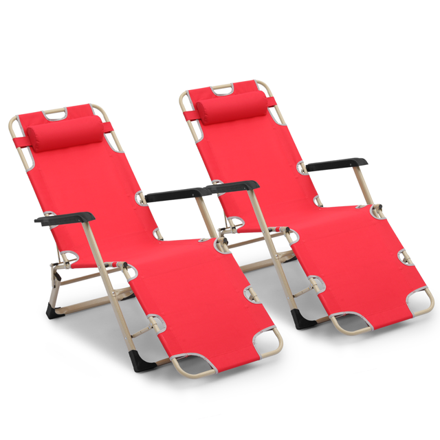 Magshion 2 Pieces Zero Gravity Chair, Folding Reclining Lounge Chair