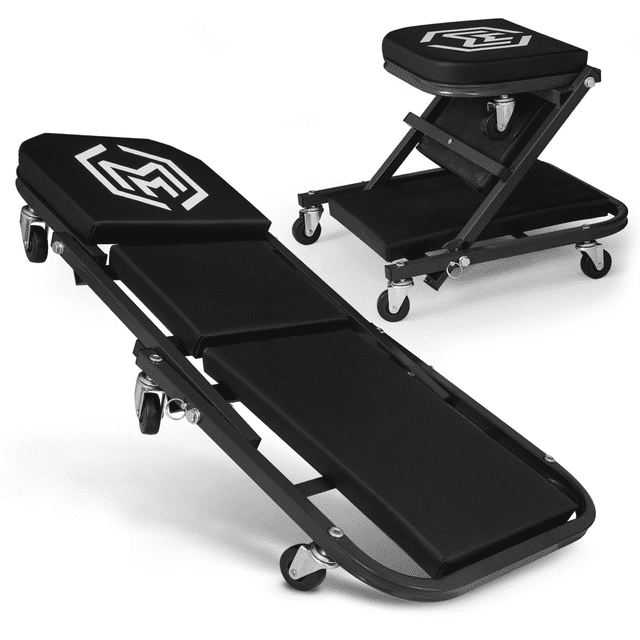 Magshion 2in1 36" Folding Creeper Automotive and Z Creeper, 330 lbs Capacity Mechanic Creeper