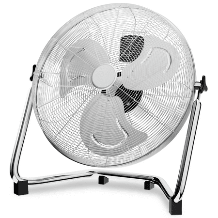 Magshion 20 inch 3-Speed High Velocity Floor Fan, Heavy Duty Metal Industrial Cradle Floor Fan with 120-Degree Adjustable Tilt for Indoor Outdoor, Black