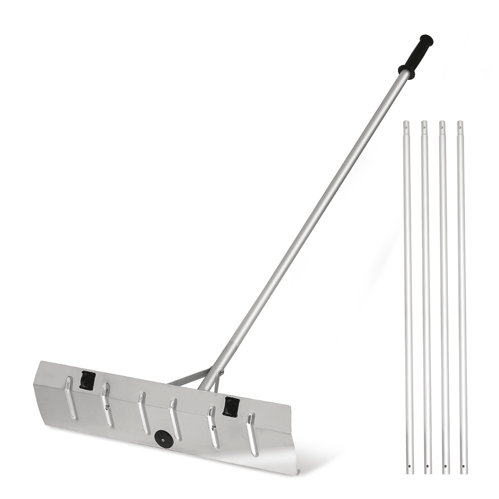 Magshion Winter Ice Snow Roof Rake, 20ft Aluminum Extendable Shovel