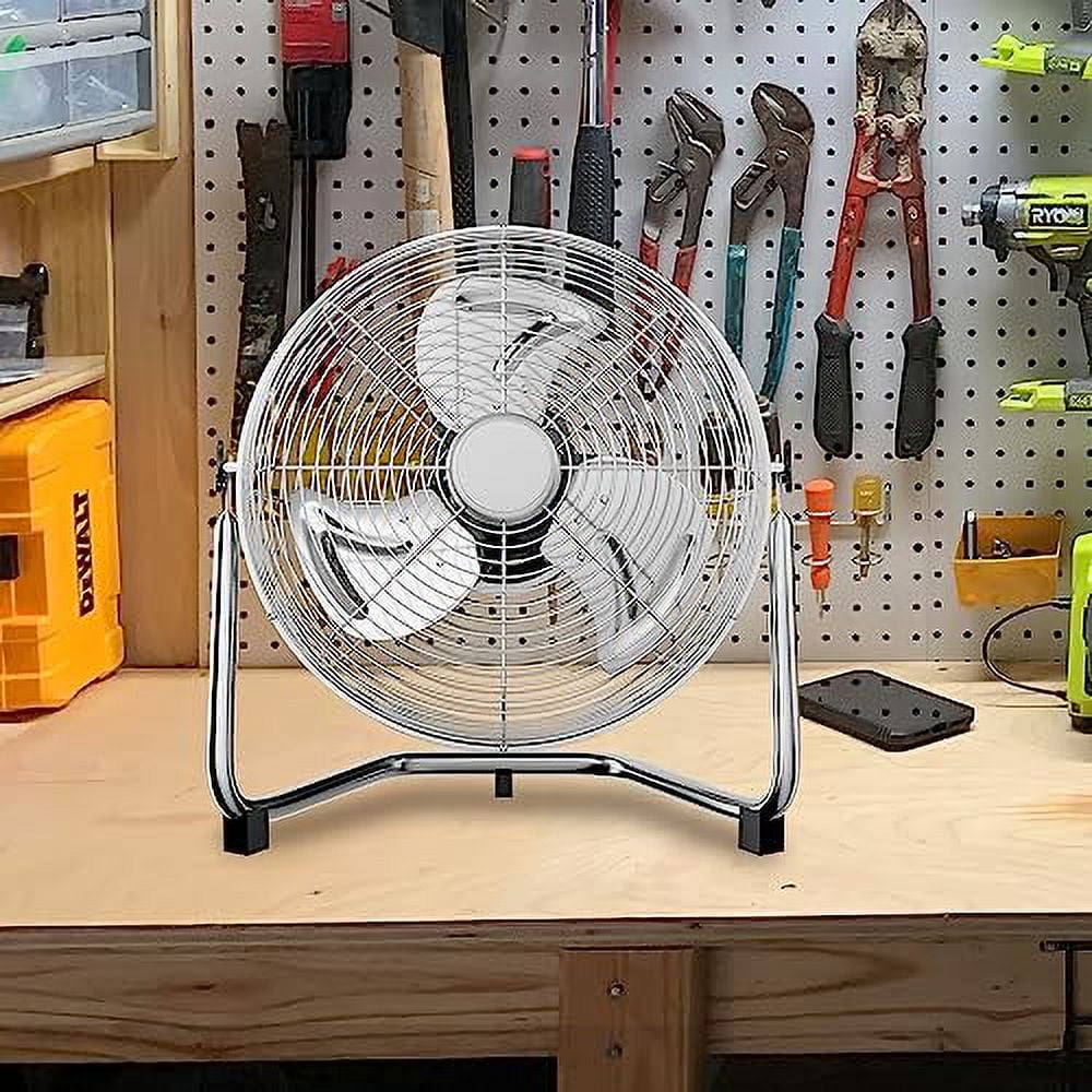 Magshion 22" High-Velocity Metal Floor Fan 3522 CFM 3-Speed Industrial Shop Fan for Garages ...