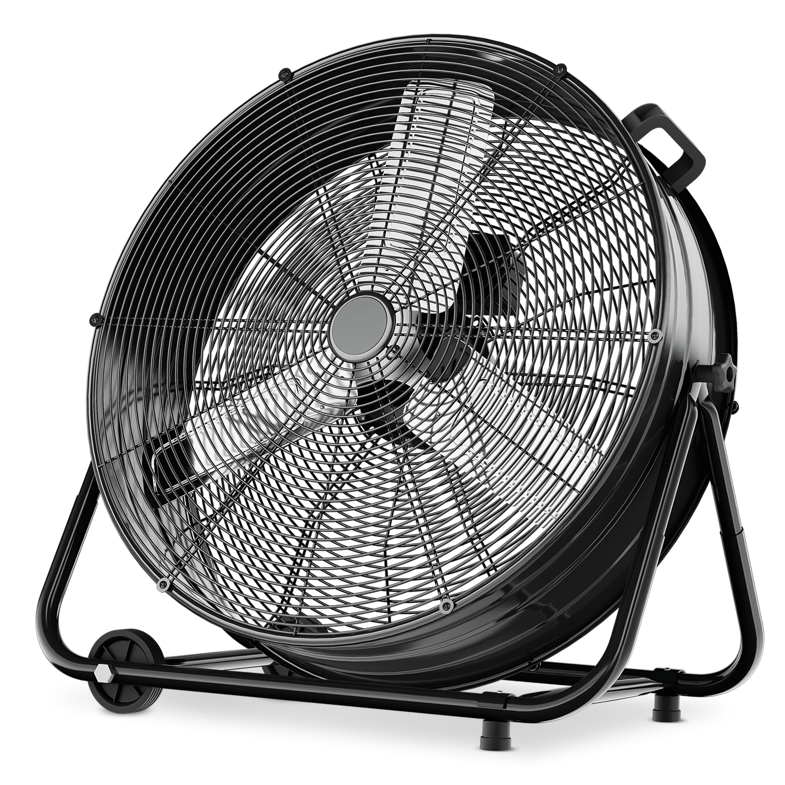 "Magshion 24"" Industrial Floor Fan, 3Speeds, Adjustable Tilt, Heavy