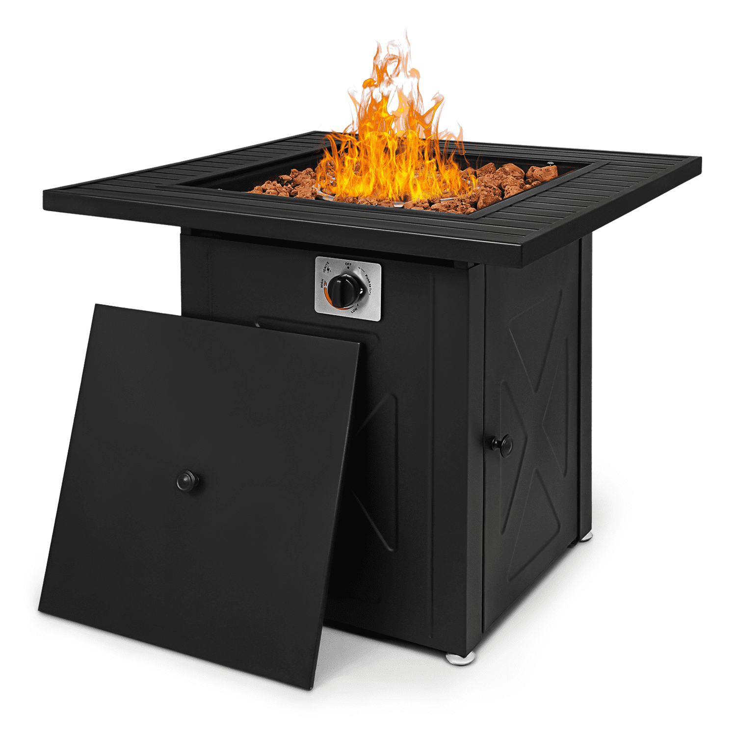 Magshion 28 inch Fire Pit Table 50,000 BTU Propane Gas Fire Pit Table