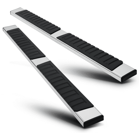 Magshion 2x Chrome 6" Side Step Nerf Bar for 2019-2022 Chevrolet Silverado 1500, 2020-2022 Chevrolet Silverado 2500HD/3500HD, 2019-2022 GMC Sierra 1500, 2020-2022 GMC Sierra 2500HD/3500HD