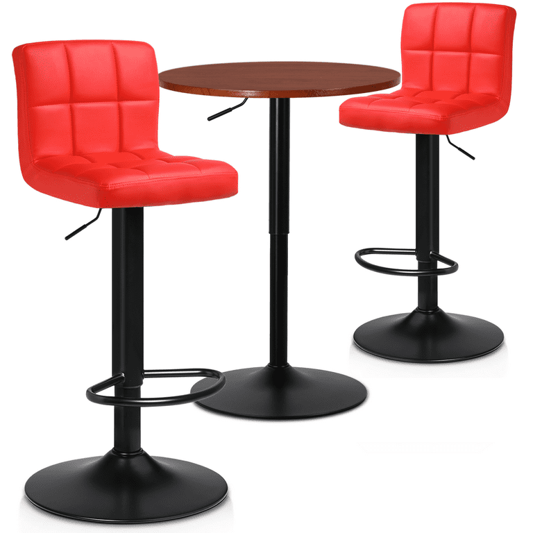 Red bar stools set of 3 discount