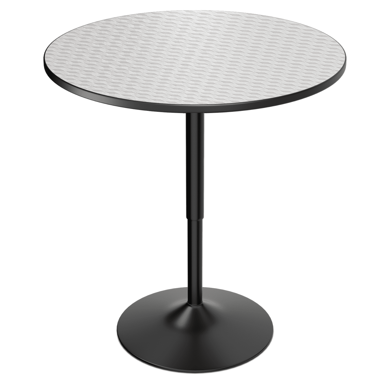 Magshion 31" Round Bar Table 26" 35" Height Adjustable Pub Table with