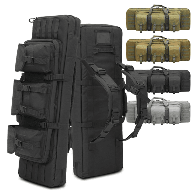 Magshion 36 inch Double Gun Case Carrying Backpack With Foam Divider
