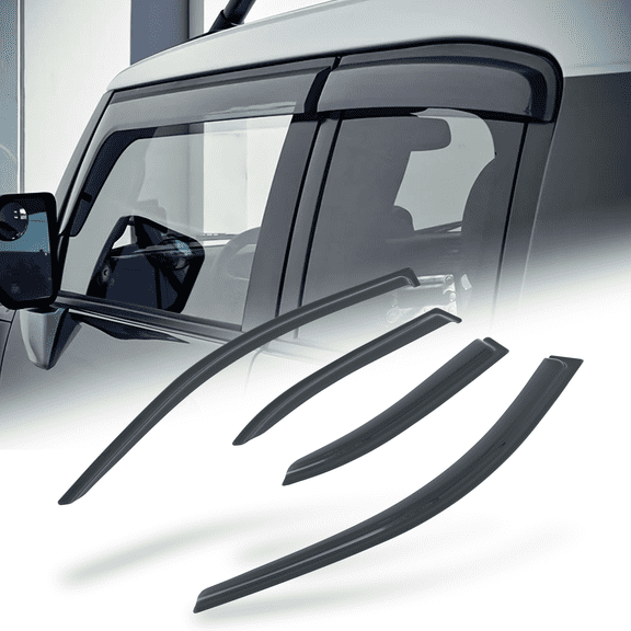 Magshion 4 Pieces Tape-On Smoke Window Visor Shade Vent Wind Rain for 1999-2005 Volkswagen Jetta 4-DR