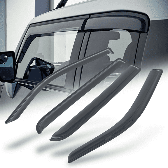 Magshion 4 Pieces Tape-On Window Visor Shade Vent Wind Rain Deflector for 2019-2023 RAM 1500 CREW CAB