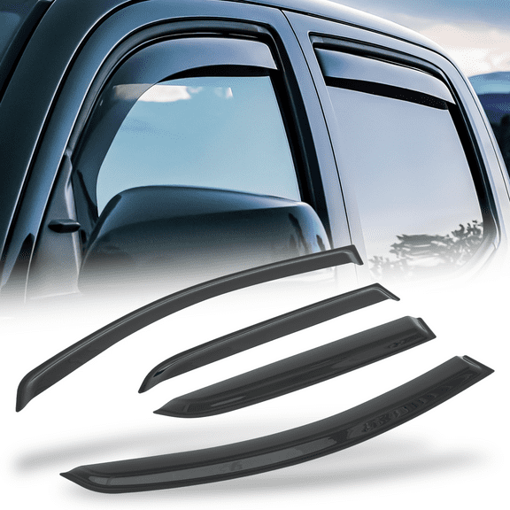 Magshion 4 Pieces Tape-On Window Visor Sun Guard Vent Wind Rain Deflector for 2018 2019 2020 2021 2022 Ford Ecosport