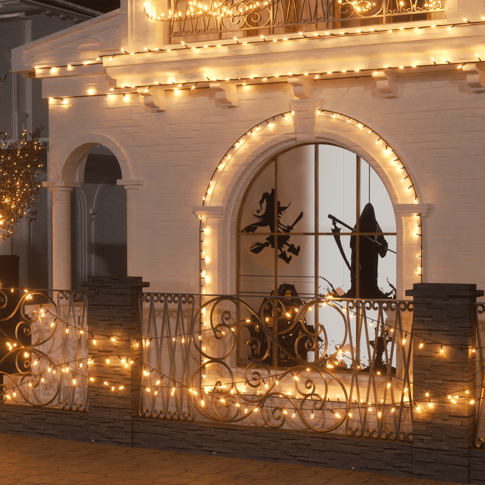 516" Orange LED Outdoor Waterproof Fairy String Lights