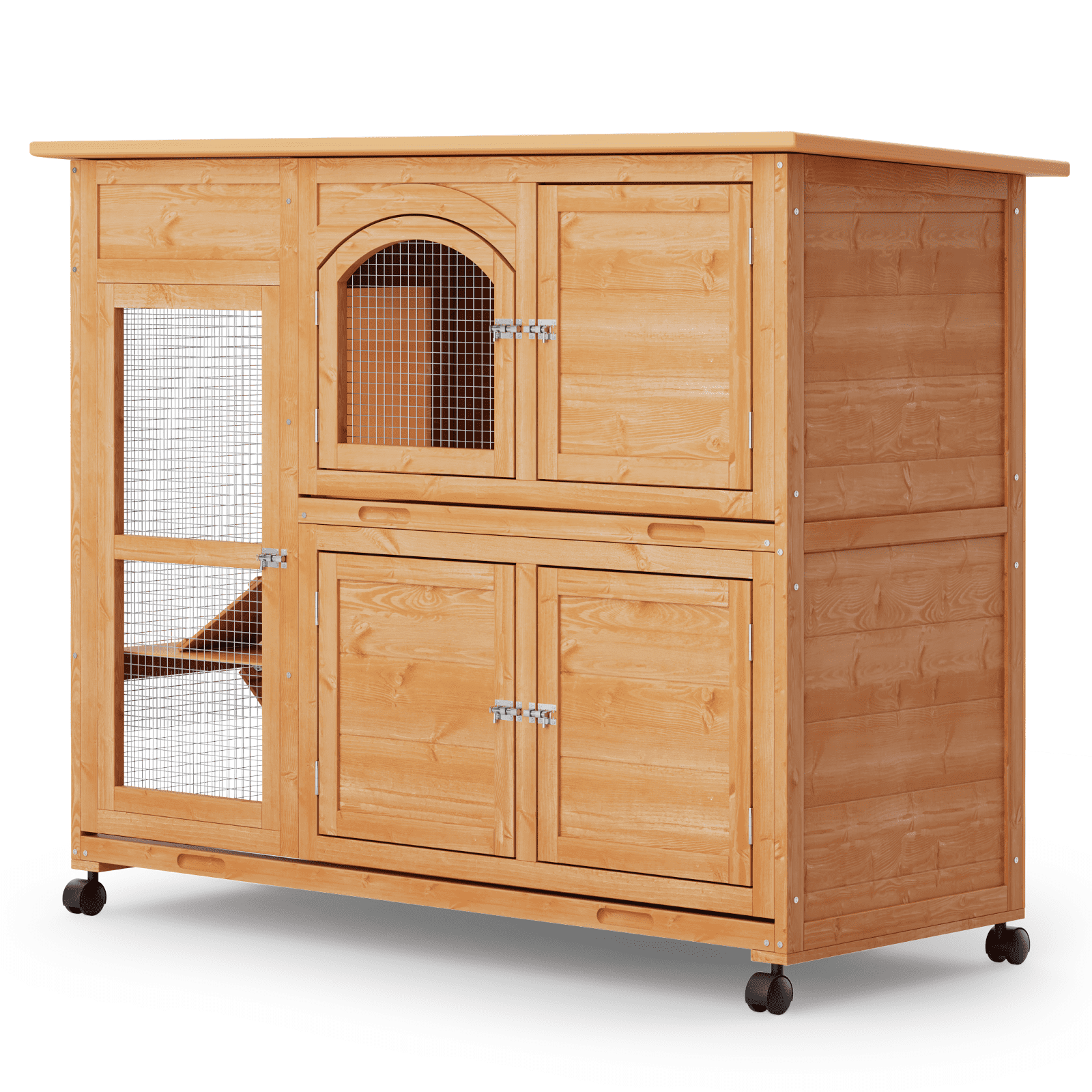 Magshion 47.5" Wood Rabbit Hutch Bunny Cage, Outdoors & Indoors