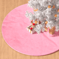 thumbnail image 1 of Magshion 47" Christmas Tree Skirt, Velvet for Merry Christmas Party Christmas Tree Decorations, Pink, 1 of 7