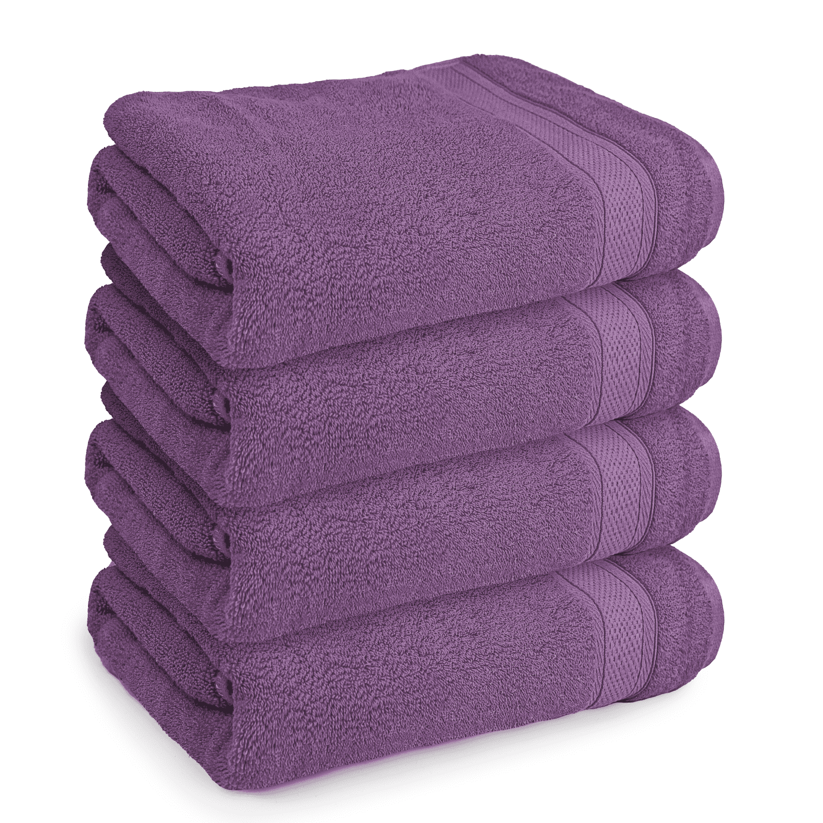 Magshion 4Pcs Bath Towels, 27 x 54 Inches, 100 Cotton Ultra Soft Large