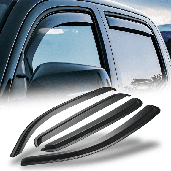 Magshion 4Pcs Set Smoke Window Visor Shade Vent Rain Wind Deflector Guard for 2005-2015 Toyota Tacoma