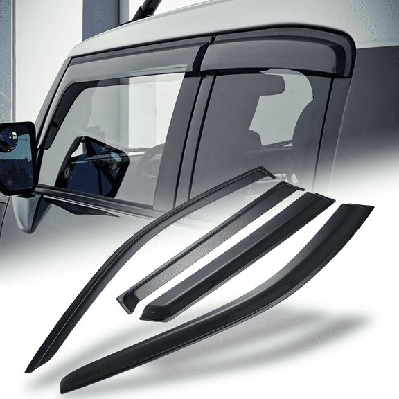 Magshion 4Pcs Set Smoke Window Visor Shade Vent Rain Wind Deflector for 2011 2012 2013 Jeep Grand Cherokee