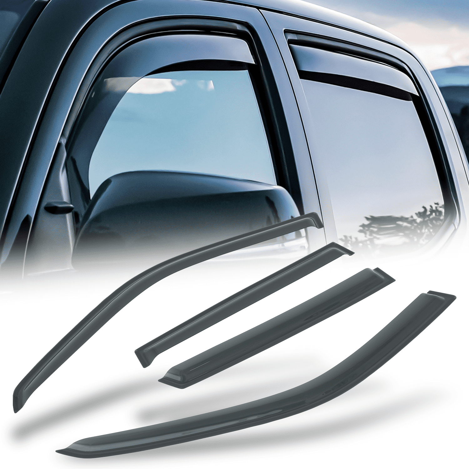 グラス Windshield Visors For Cars Speed Daddy Smoke Window Visors For