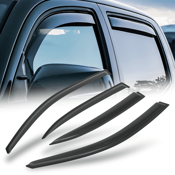 Magshion 4Pcs Smoke Window Visor Tape-On Vent Wind Rain Deflector Guard for 2013-2015 Chevy Malibu; 2016 Chevy Malibu Limited