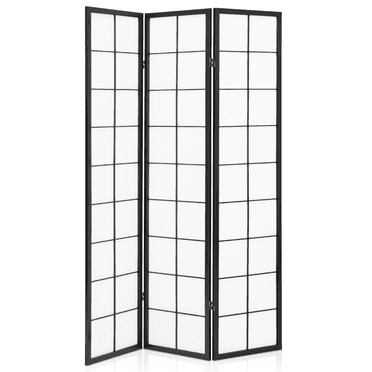 Angel Living 4-Panel Room Divider Screen - Foldable Privacy Partition For Office, Bedroom, Garden, 324x169cm