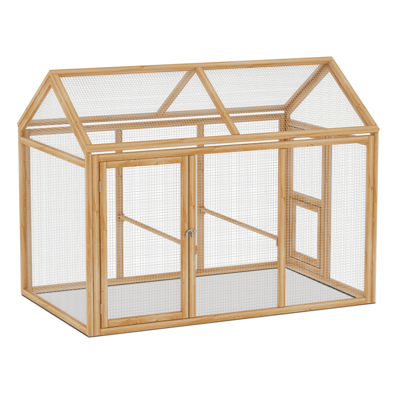 Magshion 55" Chicken Coop Rabbit Hutch, Wooden Chicken Run Hen House