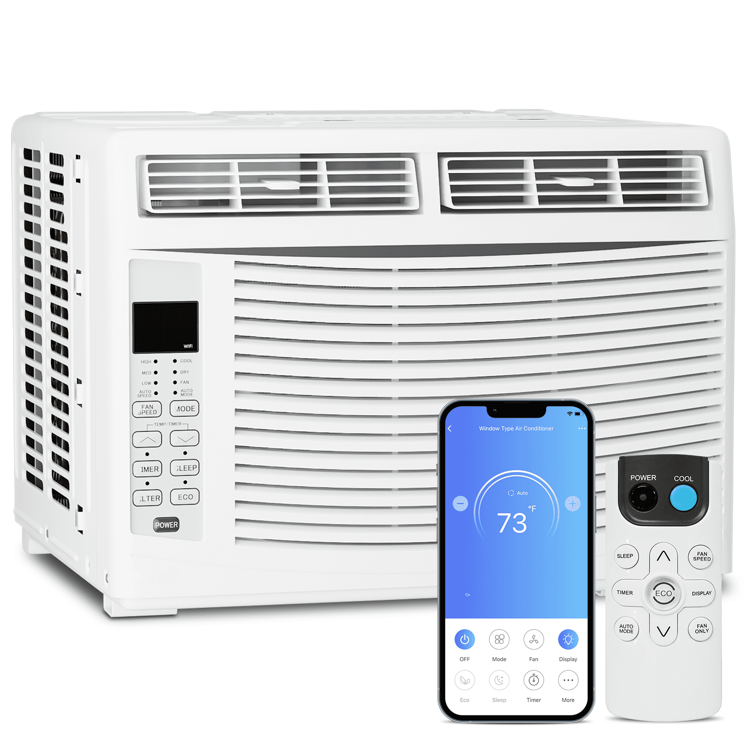 Buy Fly YUTING Window Air Conditioner Window AC Unit with Remote Control,  Dehumidification Mode, Mode, Timer, Digital Display Online at  desertcartIreland