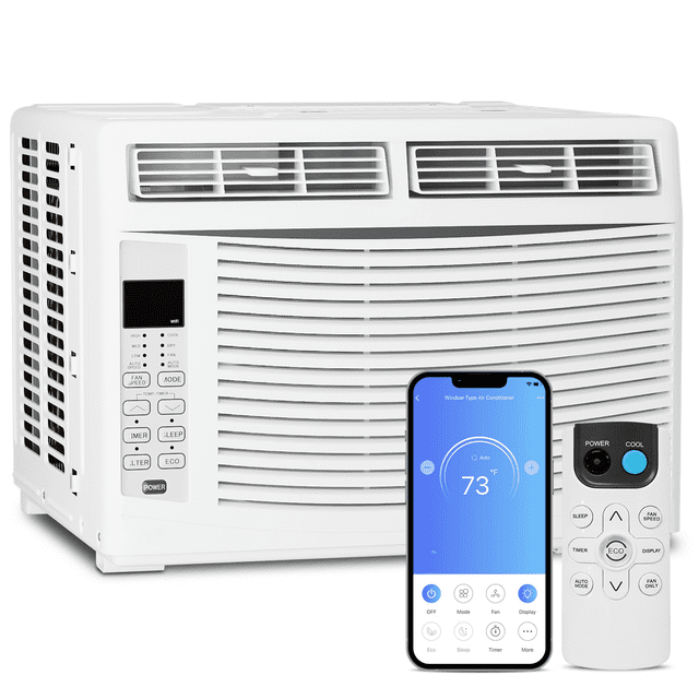 Magshion 6,000 BTU Smart Window Air Conditioner with WiFi, Energy