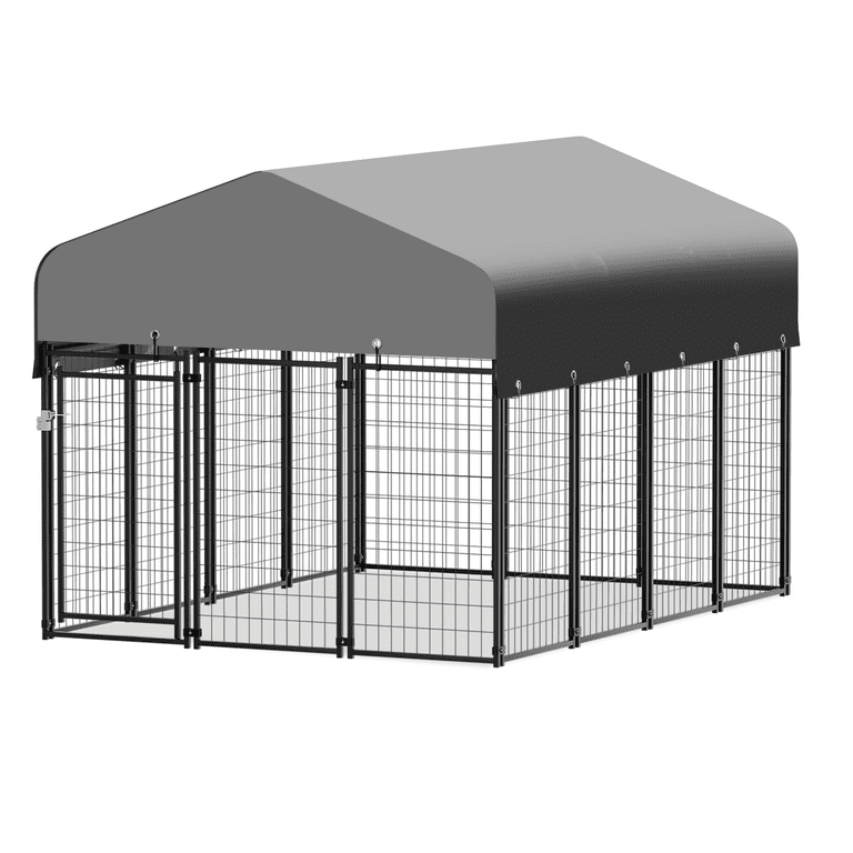 Magshion 6.5ft x 9ft x 6.25ft Heavy Duty Outdoor Dog Kennel with Waterproof  UV Resistant Cover, 14 Panels Expandable Dog Playpen Dog Pen House Backyard  Shelter for Large Dogs - Walmart.com
