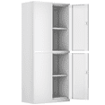 thumbnail image 1 of Magshion 71" Metal Garage Storage Cabinet with Locking Doors, 4 Adjustable Shelves for Home, Office, White, 1 of 10