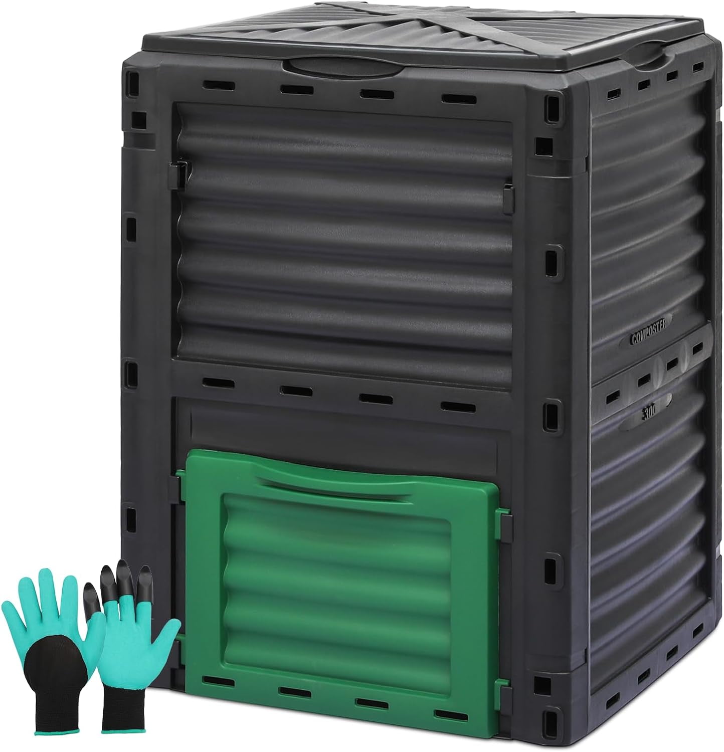 Magshion 80 Gal Garden Composer Bin from BPA Free Material, Large
