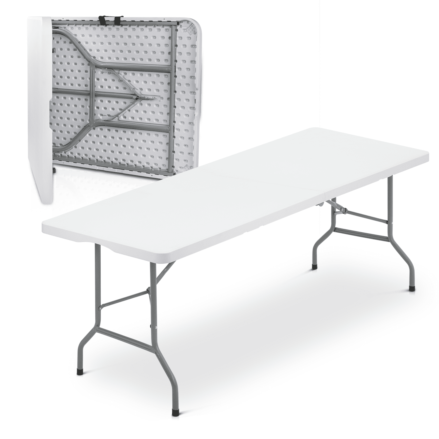 Magshion 8Ft Foldable Heavy Duty Table, Indoor Outdoor Portable