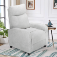 thumbnail image 1 of Magshion Adjustable Single Sofa Chair Recliner Chair for Adult, Modern Breathable Cotton-linen Fabric Reclining Chair for Living Room, Light Gray, 1 of 9