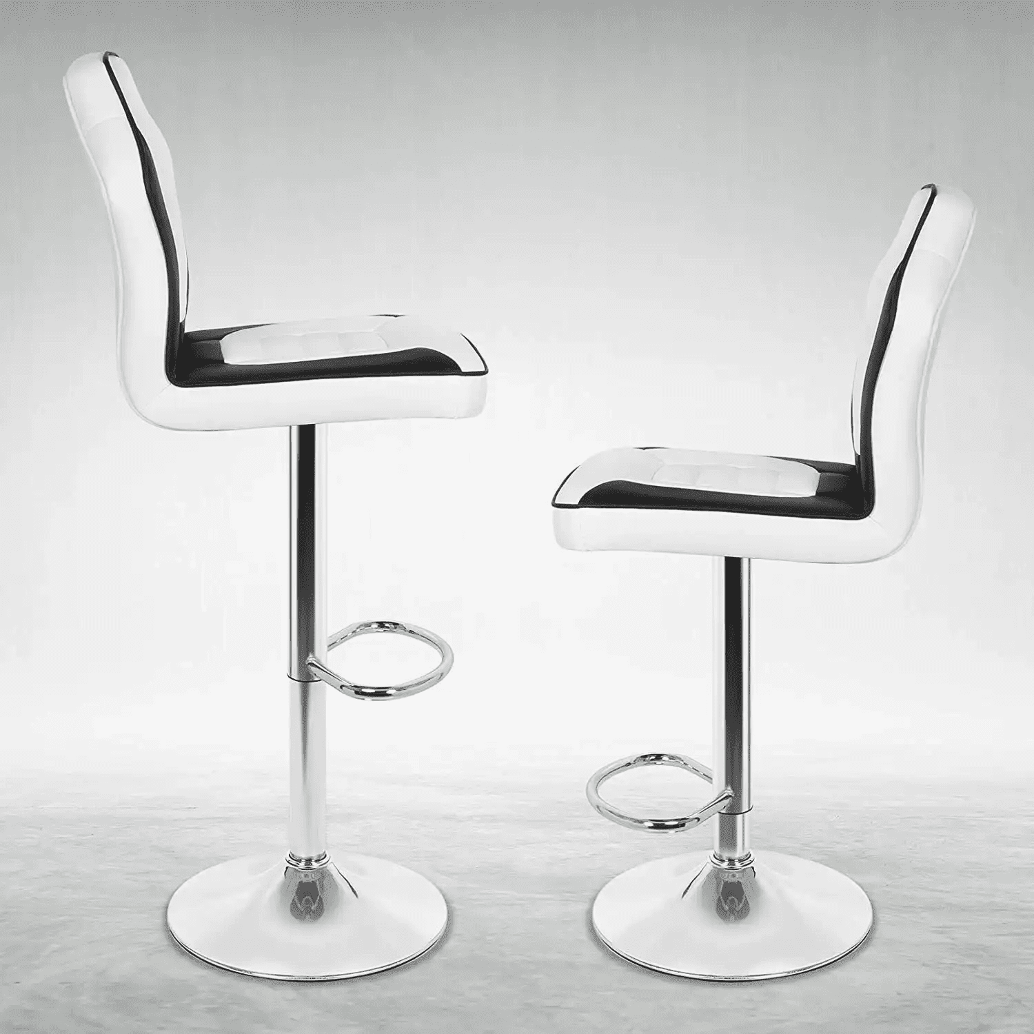 Magshion Adjustable Swivel Bar Stools with Racing Back Kitchen Counter