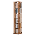 thumbnail image 1 of Magshion Bamboo 6 Tiers Rotating Bookshelf, Modern Bookcase, Storage Rack, Brown, for Home, 1 of 9