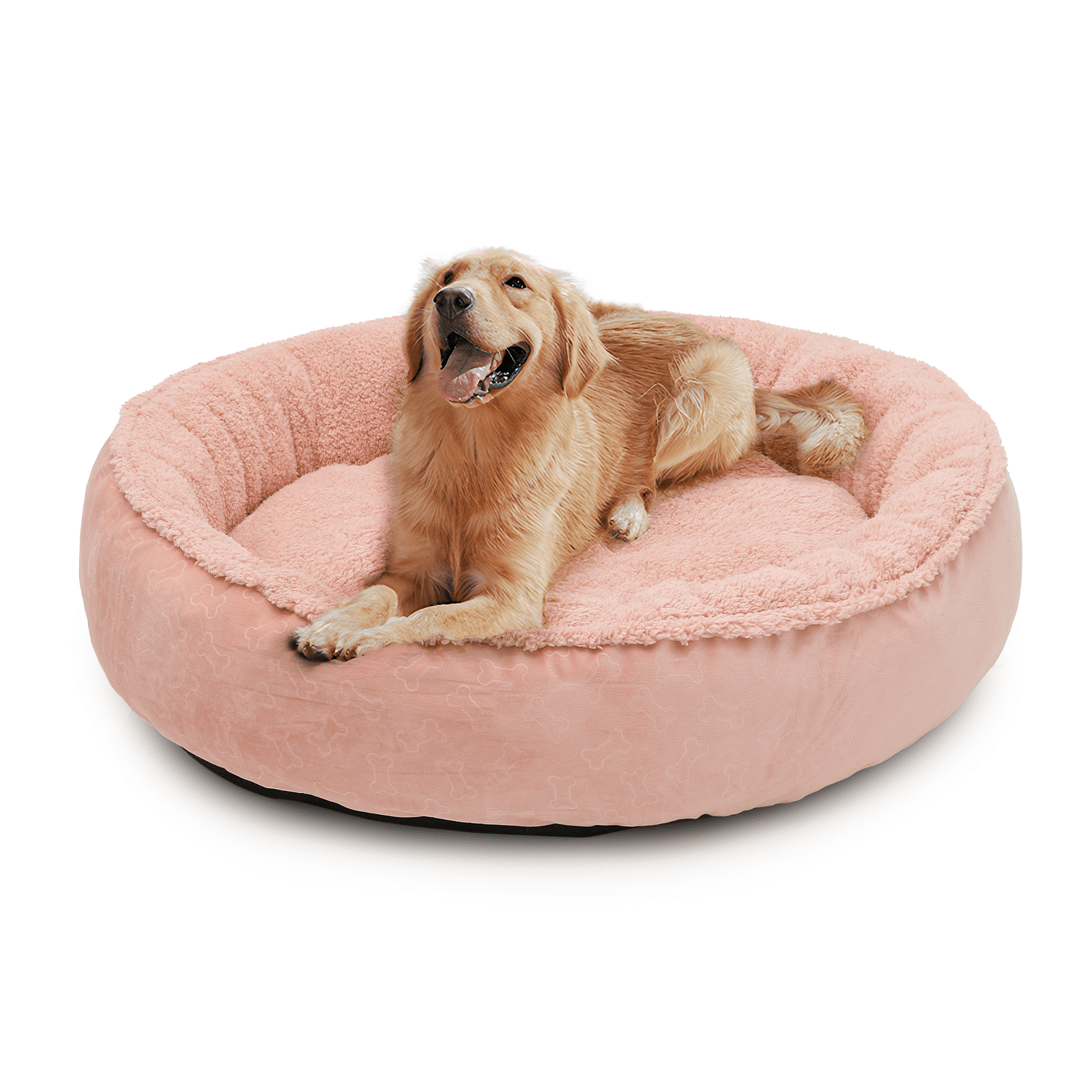 Magshion Calming Donut Pet Bed for Dogs & Cats, 36Inch Dog Bed for Medium Large Dogs, Washable