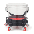 thumbnail image 1 of Magshion Car Washing Bucket Pulley with 360 Degree Casters, Bucket Dolly with Insert Grit Trap & Seatable Lid, 300lbs Weight Capacity, Transparent, 1 of 9