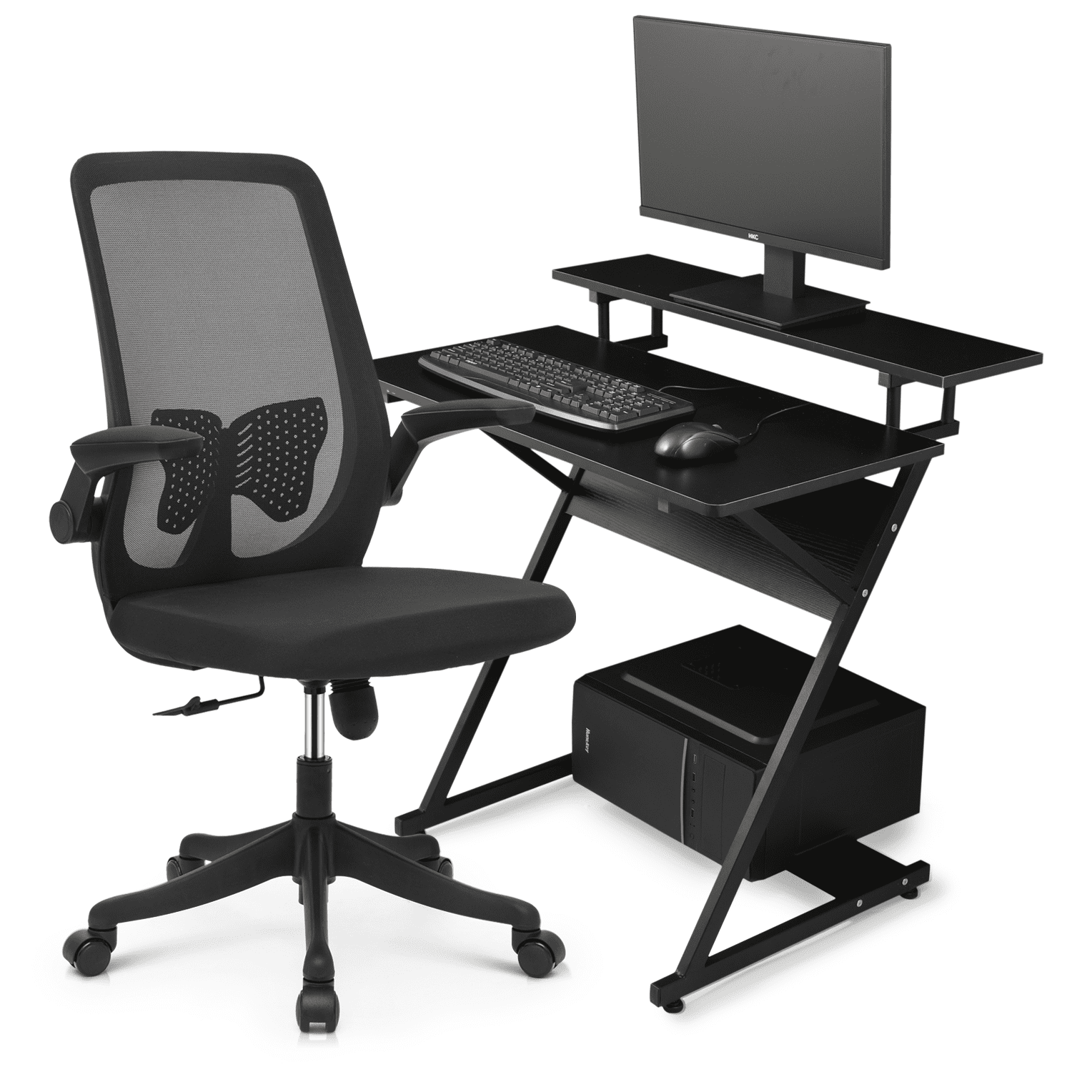 Magshion Computer Desk & Chair Set, Swivel Office Chair Magshion Computer Desk & Chair Set, Swivel Office Chair