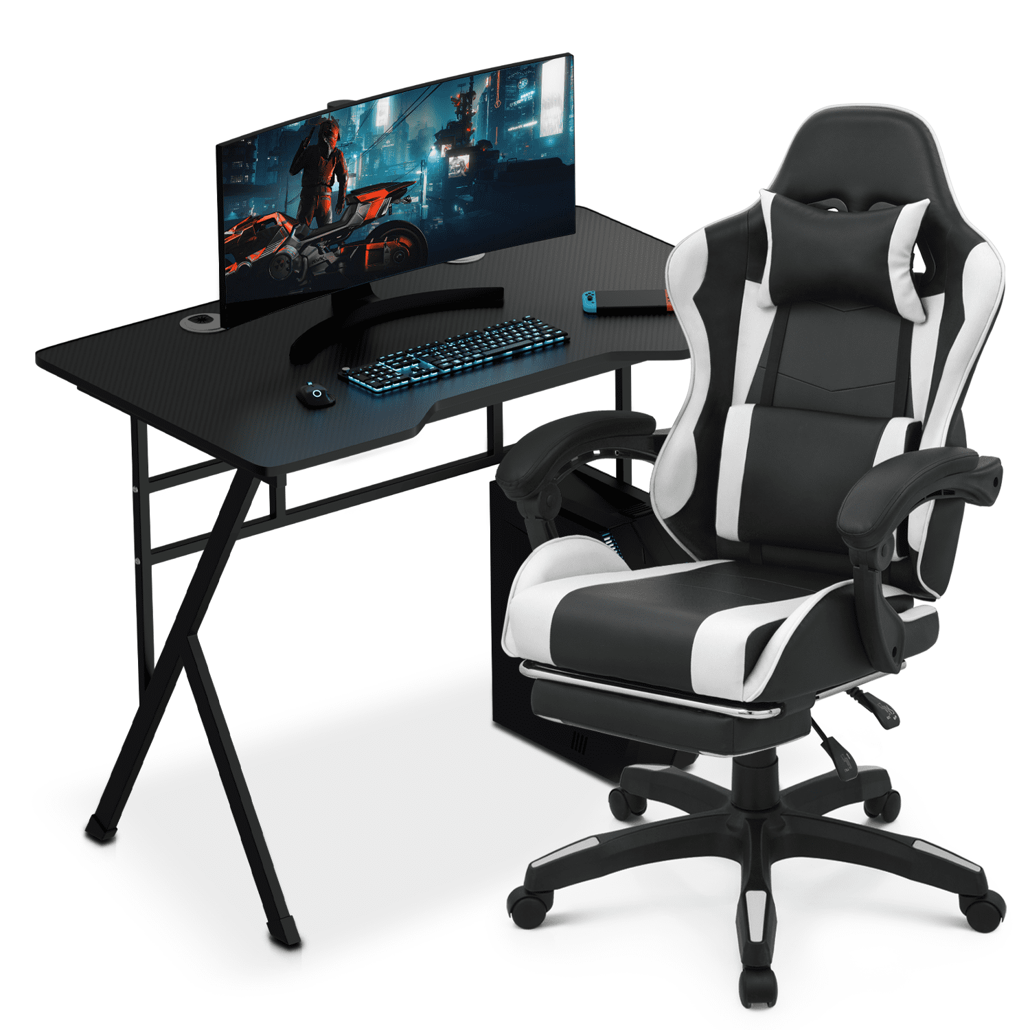 Pc gaming sale table and chair