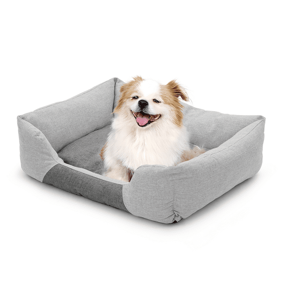 Magshion Cuddler Pet Bed Medium, Light Gray, 27" * 21" * 7"