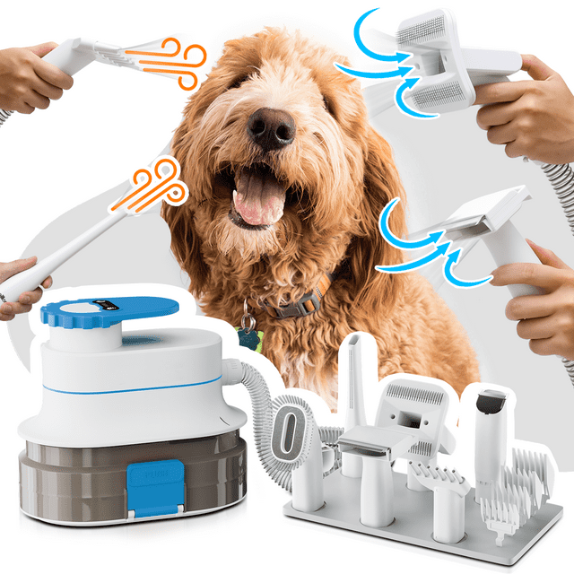 Magshion Dog Cat Grooming Kit & Vacuum Suction & Blower 3in1, Low