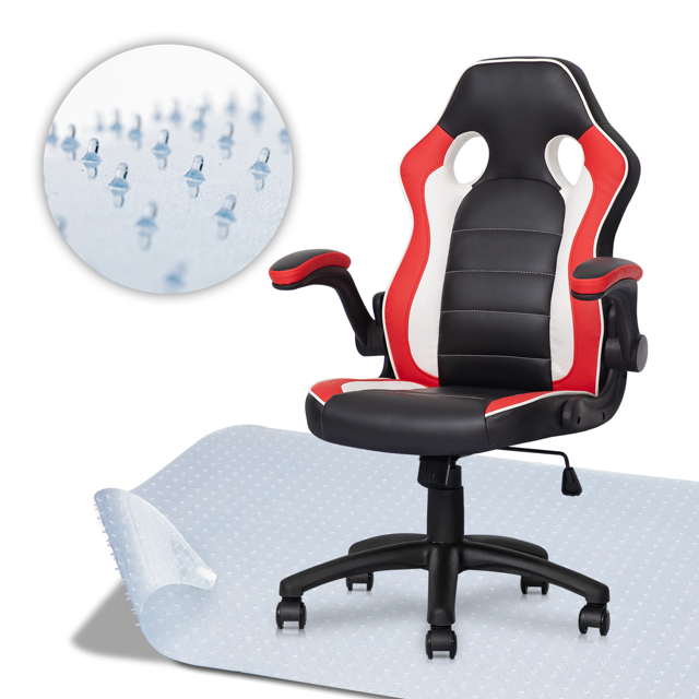 Magshion Esports Gaming Chair & PVC Mat, Leather HighBack Swivel with