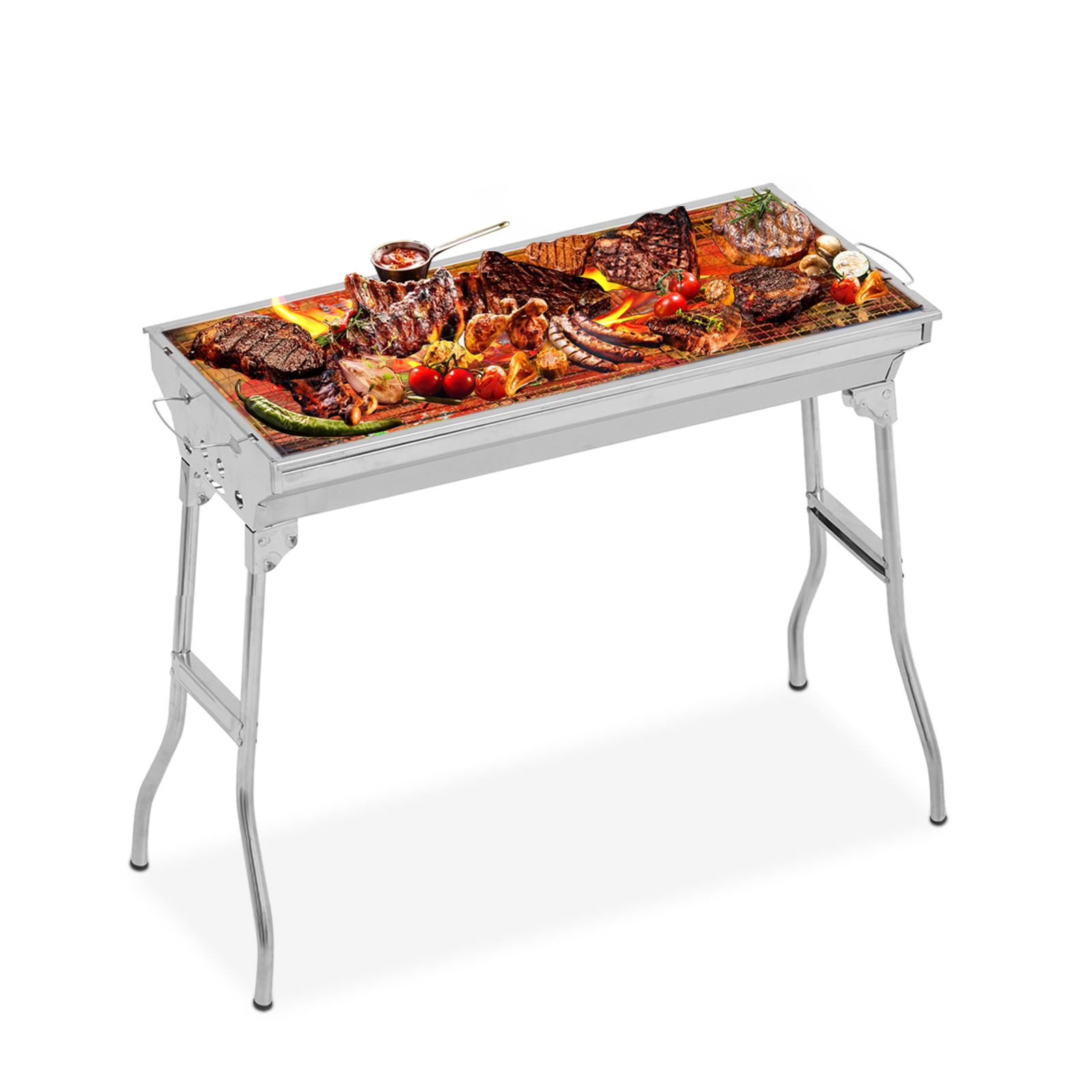 Charcoal Companion Cast Iron Garlic Roaster and Squeezer Set For