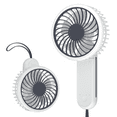 thumbnail image 1 of Magshion Foldable Handheld Mini Fan, Foldable USB Rechargeable Small Pocket Fan, Battery Operated Cooling Fan for Travel Indoor Outdoor, White, 1 of 12