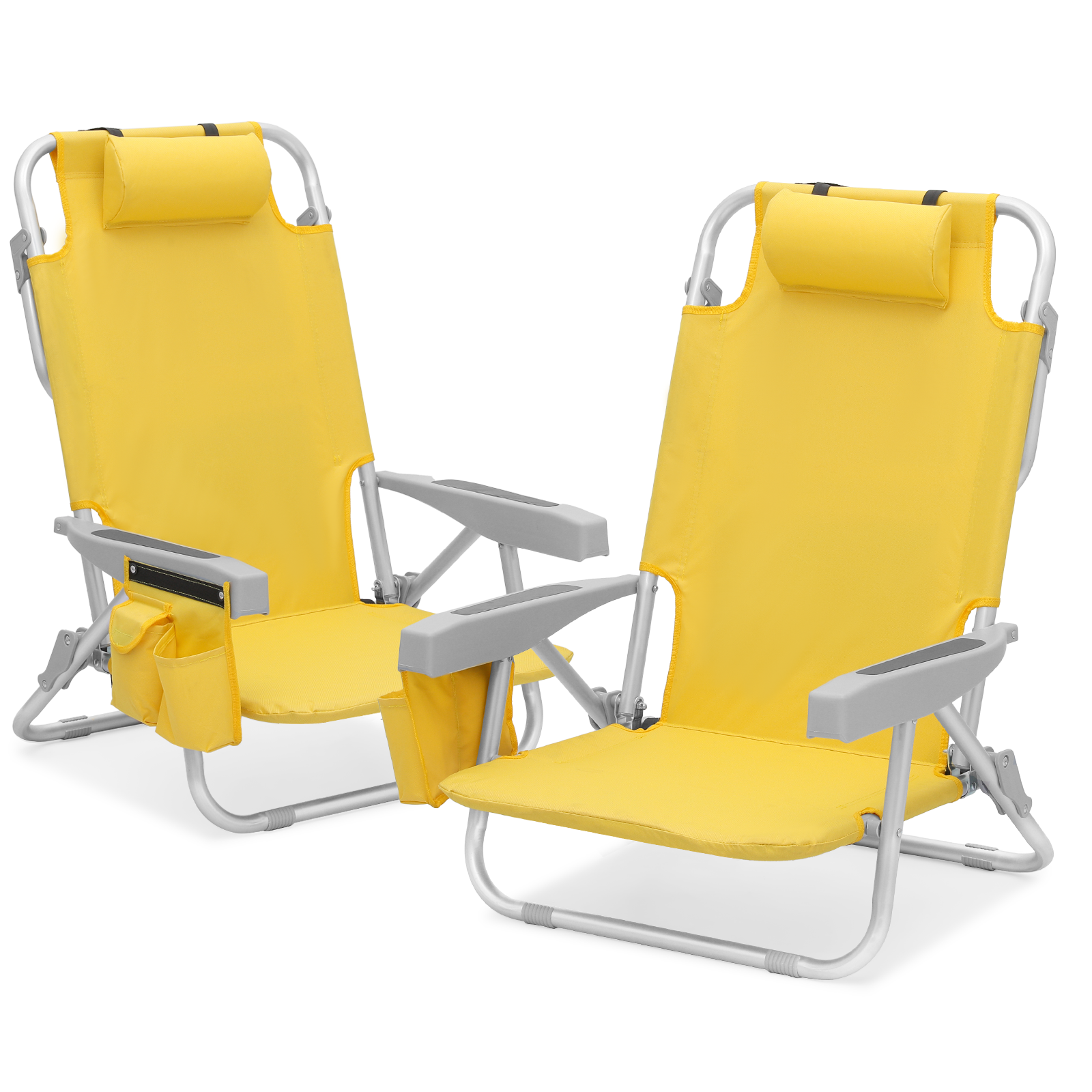 HOT SALE Portable High Strength Beach Chair with Adjustable Headrest