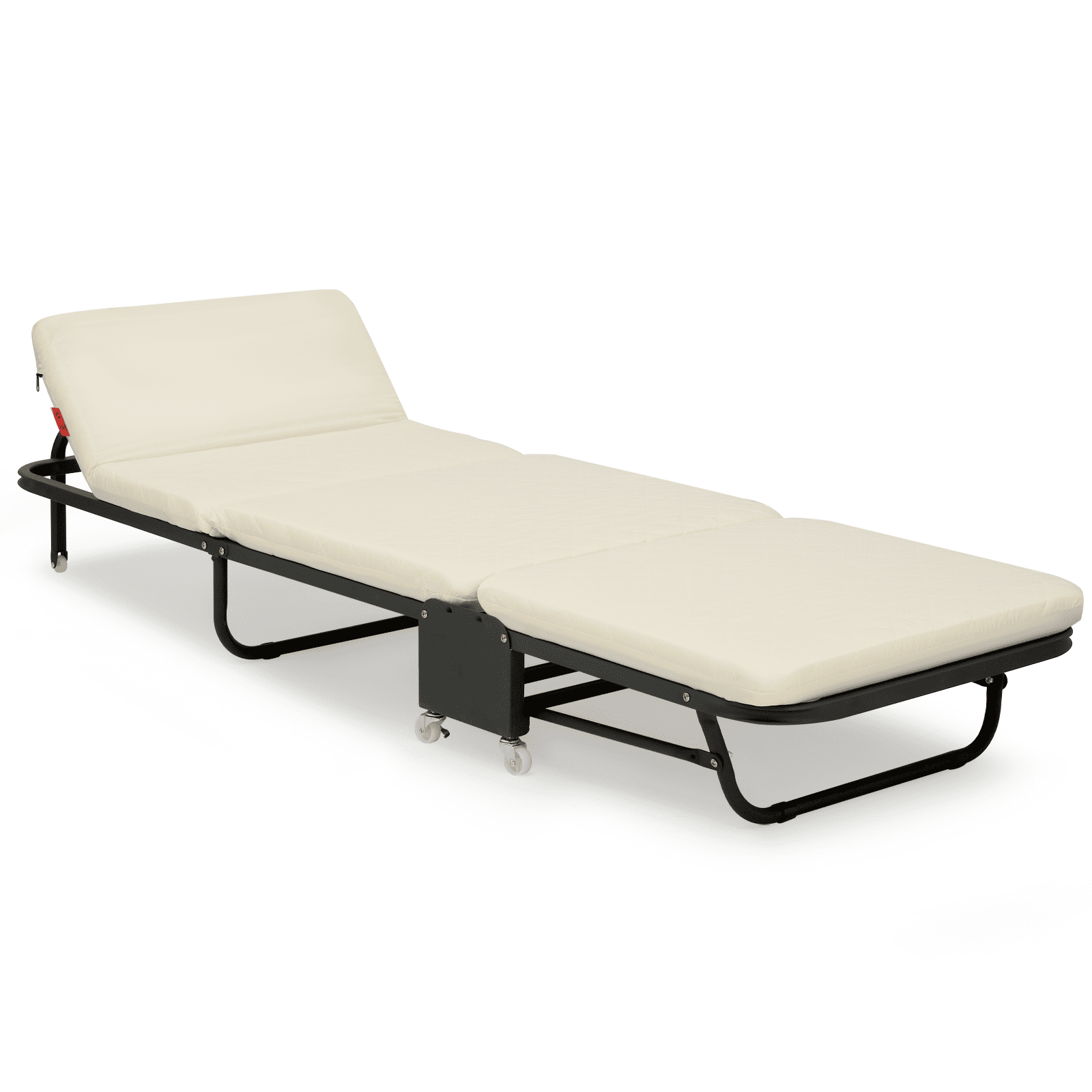 Magshion Folding Bed Camping Cot With Mattress, Portable Rollaway Guest ...