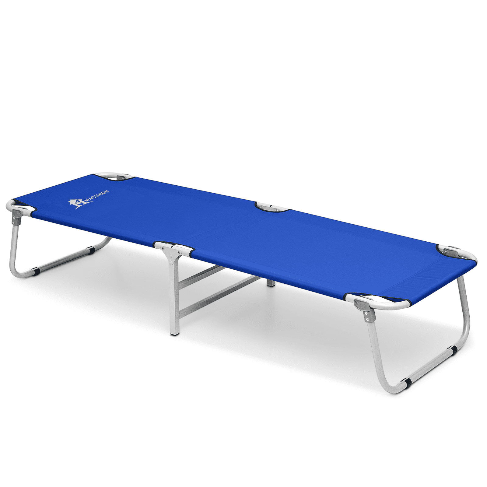 Magshion Folding Camping Cot Outdoor Camping Bed Portable Sleeping Bed with Protective Cover for Hiking Backpacking 300lbs Capacity Black Walmart Business Supplies
