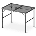 thumbnail image 1 of Magshion Folding Portable Grill Table Card Table, Collapsible Grill Stand Camping Table with Adjustable Height for Outdoor Cooking BBQ Beach Picnic, Black, 1 of 10