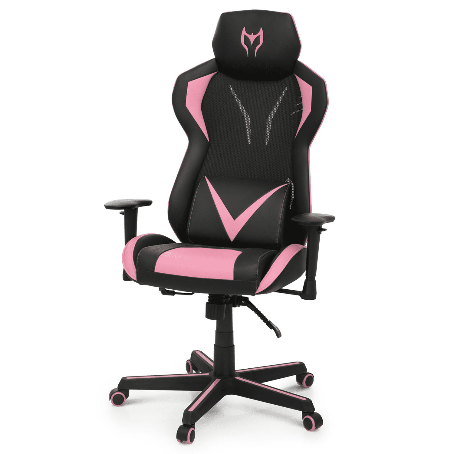 Cute Kitty Ear Gaming Chair Footrest Reclining Seat - Dubsnatch