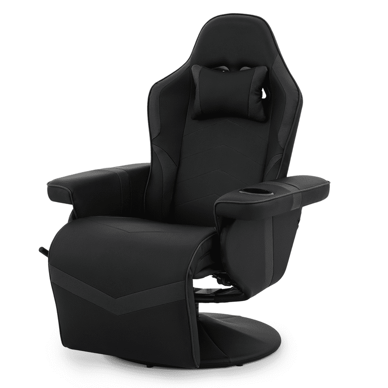 Leather recliner gaming discount chair