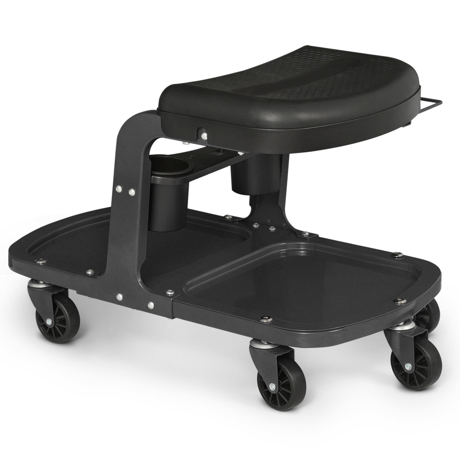 Crystals Padded Mechanics Trolley Seat / Creeper – Swivel Wheels, 150kg Capacity