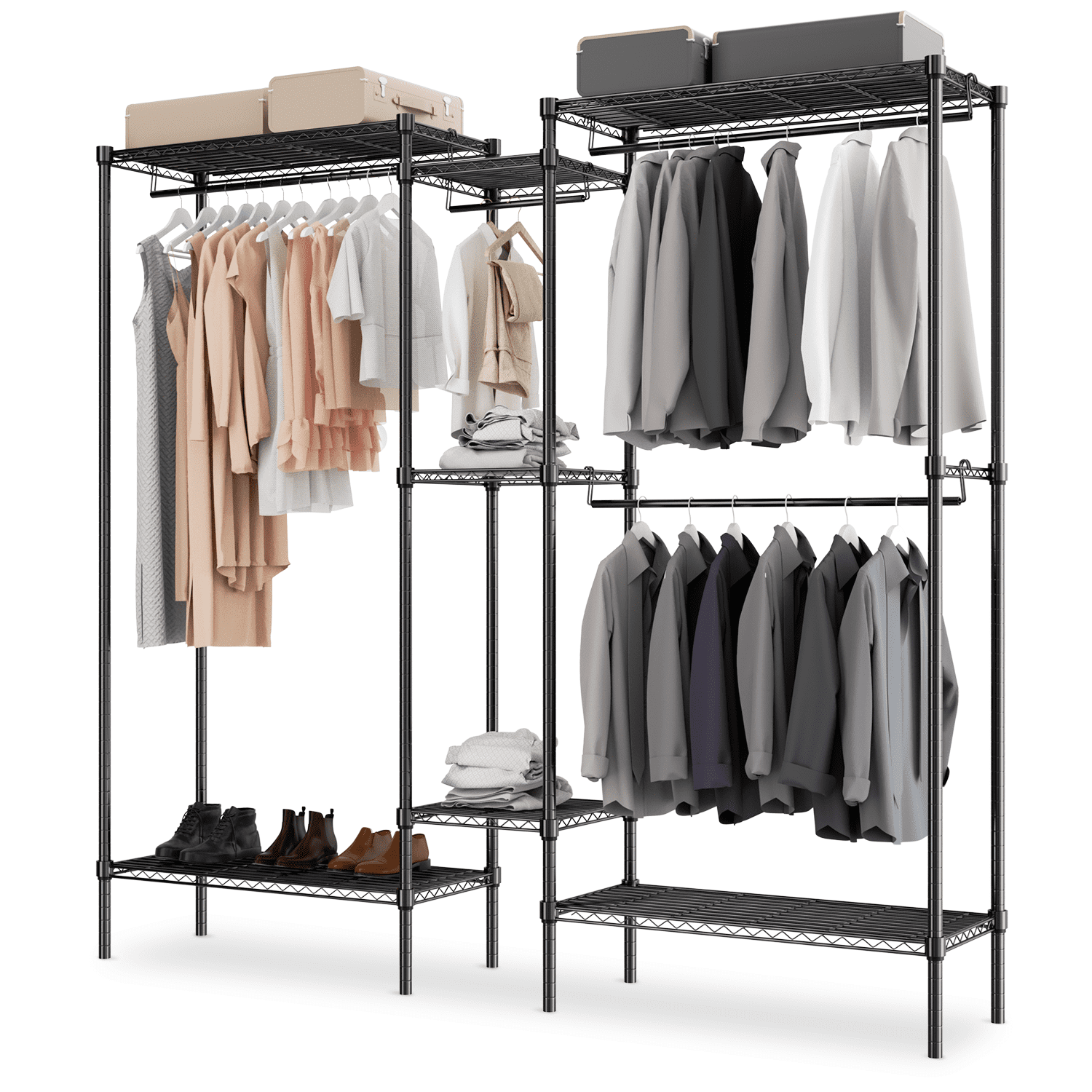 Magshion Garment Rack Heavy Duty Clothes Rack for Hanging Clothes ...